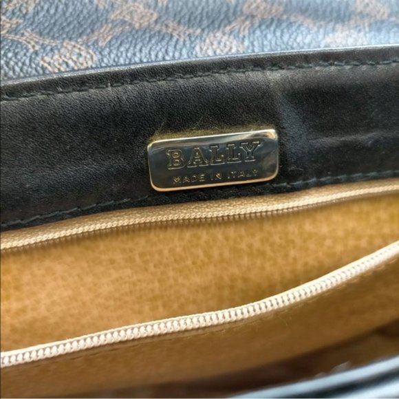 Bally Shoulder Bag Black PVC - Picture 8 of 9